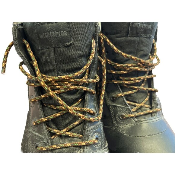 Interceptor MNIN0340100 Men's Black Leather Non Steel Toe Boots Size 7 - Picture 3 of 10